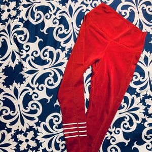 Red Compression Leggings